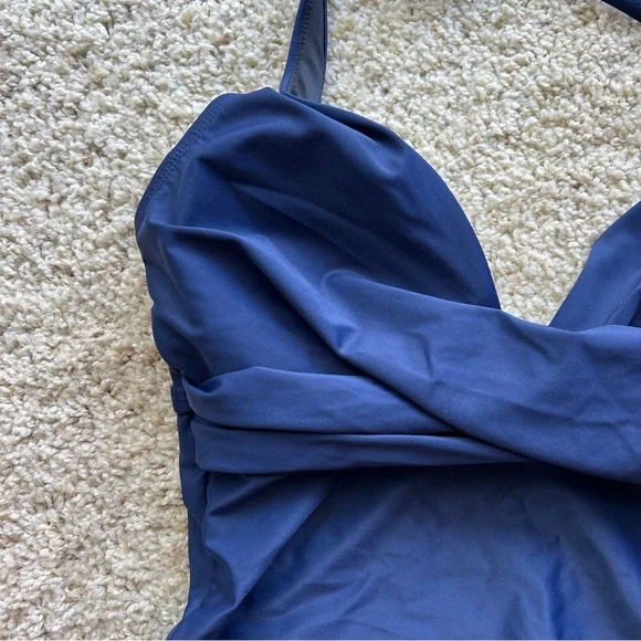 Coastal Blue Navy Blue Halter One-Piece Swimsuit - Picture 2 of 8